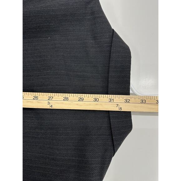 Cross & Winsor Mens Suit Coat 42R Gray Pinstripe Two Button Up Single Breasted - Picture 16 of 16